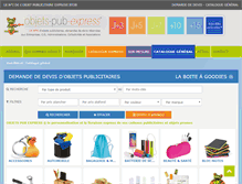 Tablet Screenshot of collection.objets-pub-express.com